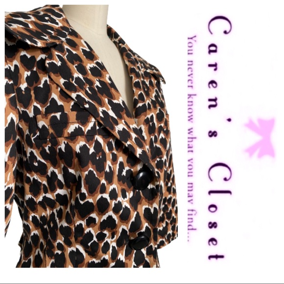 Trina Turk Leopard Print Blazer. - Picture 5 of 7